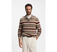 BOSS Relaxed-fit rugby sweater in a wool blend - Style C-Fincenzo, 50570620 Brown M