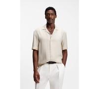 BOSS Relaxed-fit shirt with mosaic print - Style C-LARS-CAMP-B-262, 50561437 Beige Patterned XXL