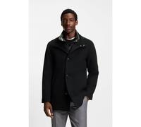 BOSS Relaxed-fit short coat in wool and cashmere - Style H-Coxtan-234, 50549193 Black 42R