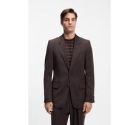 BOSS Relaxed-fit suit jacket in twill - Style C-Callum-262, 50562362 Dark Brown 36R