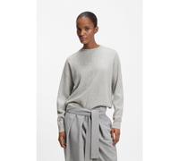 BOSS Relaxed-fit sweater in 100% cashmere - Style Fascona, 50547883 Light Grey XXL