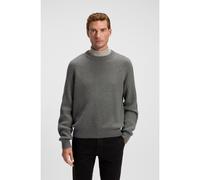 BOSS Relaxed-fit sweater with rib knit - Style Klacier, 50548674 Grey M