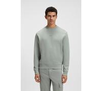 BOSS Relaxed-fit sweatshirt in cotton terry with contrast logo - Style WeSmallcrew, 50514541 Light Green M