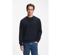 BOSS Relaxed-fit sweatshirt in cotton terry with embroidered logo - Style We_Logo, 50567420 Dark Blue XXL