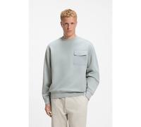 BOSS Relaxed-fit sweatshirt in stretch cotton - Style We_Urban, 50565038 Light Grey XXL