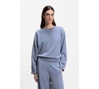 BOSS Relaxed-fit sweatshirt with logo embroidery - Style C_Exandra, 50553478 Light Blue M