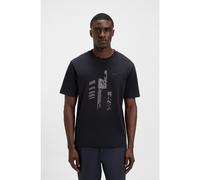 BOSS Relaxed-fit T-shirt in cotton jersey with printed artwork - Style Tee GRX Zone, 50552184 Dark Blue XL