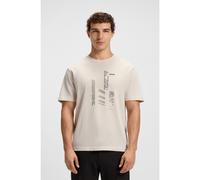 BOSS Relaxed-fit T-shirt in cotton jersey with printed artwork - Style Tee GRX Zone, 50552184 Natural XL