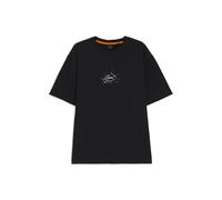 BOSS Relaxed-fit T-shirt in cotton with logo artwork - Style Te_voyage, 50546370 Black