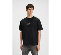 BOSS Relaxed-fit T-shirt in cotton with logo artwork - Style Te_voyage, 50546370 Black XXXL