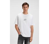 BOSS Relaxed-fit T-shirt in cotton with logo artwork - Style Te_voyage, 50546370 White XXXL