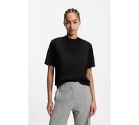 BOSS Relaxed-fit T-shirt in mercerised cotton - Style Eharpa, 50552064 Black XS