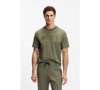 BOSS Relaxed-fit T-shirt in stretch cotton with tonal logo - Style TS_Iconic Logo, 50553636 Olive L