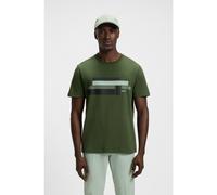 BOSS Relaxed-fit T-shirt in stretch fabric with logo artwork - Style Tee Glamping, 50538923 Olive S