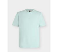 Boss Relaxed-fit T-shirt with a Layered Logo Print - Turquoise/Aqua