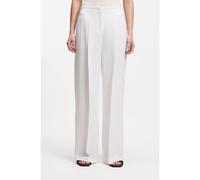 BOSS Relaxed-fit trousers in a linen blend - Style Tiana11, 50557443 White 8