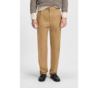 BOSS Relaxed-fit trousers in cotton twill - Style C-Kai-DPL, 50546924 Beige 32/30