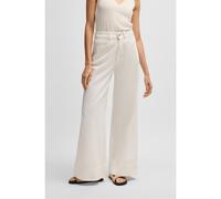 BOSS Relaxed-fit trousers in cotton twill - Style C_Talashea-D, 50537020 White 12