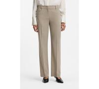 BOSS Relaxed-fit trousers in melange virgin wool - Style Tilda9, 50542004 Light Beige 14