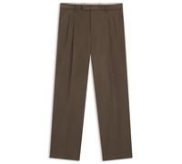 BOSS Relaxed-fit trousers in mercerised stretch cotton - Style C-Pat-DPL-BB-254, 50557358 Brown 32R