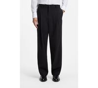 BOSS Relaxed-fit trousers in patterned virgin wool - Style P-Pat-PL-CW-263F, 50564667 Dark Blue 28R