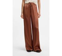 BOSS Relaxed-fit trousers in satin - Style Tavati2, 50565926 Brown 4
