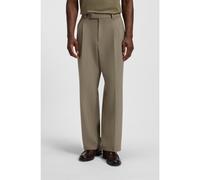 BOSS Relaxed-fit trousers with double pleat - Style C-Pat-DPL-BB-254, 50551532 Light Brown 38R