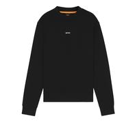 BOSS Relaxed-fit sweatshirt in cotton terry with contrast logo - Style WeSmallcrew, 50514541 Black L
