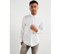 BOSS Mens Relegant 6 Regular-fit Shirt in Cotton poplin White