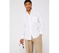 BOSS Relegant 6M Linen Regular Fit Shirt- White, White, Size S, Men White