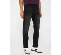 BOSS ReMaine Bo Soft Motion Regular Fit Jeans, Black, Size 36, Inside Leg Regular, Men Black
