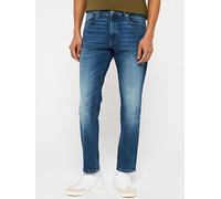 BOSS ReMaine Bo Soft Motion Regular Fit Jeans, Navy, Size 36, Inside Leg Regular, Men Navy