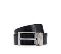 BOSS Reversible belt in grained Italian leather with logo keeper - Style Ollie-NDS_Sr35_gr, 50447116 Black 44