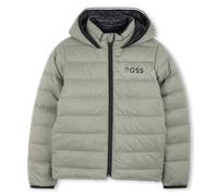 Boss - Reversible Hooded Down Jacket - Green - Boy - 12 Years