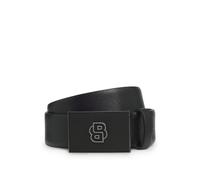 BOSS Reversible Italian-leather belt with Double B monogram buckle - Style B_Icon_O-Plq-Sf_Sz35, 50548350 Black 40