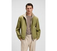 BOSS Reversible zip-up jacket in peached fabric - Style L-Core1, 50530699 Light Green 40R
