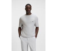 BOSS Rib-knit sweater with logo detail - Style K_Urban Commuter T, 50541939 Light Grey XXXL