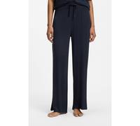 BOSS Ribbed-jersey pyjama bottoms with Double B monogram - Style SHINY RIB_Pants, 50566070 Dark Blue S