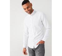 BOSS Men's Rickert M Regular-Fit Oxford Cotton Shirt White