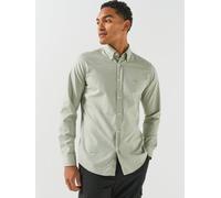BOSS Rickert Button Down Regular Fit Oxford Shirt, Light Green, Size L, Men Light Green