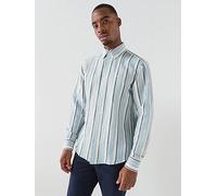 BOSS Ricoplus_M Relaxed Fit Pastel Stripe Shirt, Light Blue, Size M, Men Light Blue