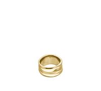 BOSS Ring with ripple design - Style RIPPLE, HB1580775 Gold tone M