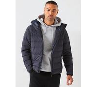 BOSS Riplite Light Padded Hood Jacket, Navy, Size M, Men Navy