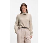 BOSS Rollneck sweater in a bouclé virgin-wool blend - Style Fubrini, 50571219 Light Beige M