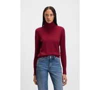 BOSS Rollneck sweater in virgin wool - Style Fasecta, 50493846 Dark Red XS