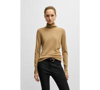 BOSS Rollneck sweater in virgin wool - Style Fasecta, 50493846 Light Brown XL