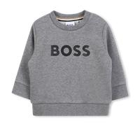Boss - Round Neck Sweatshirt - Heather Grey - Boy - 12 Months