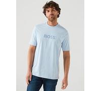 BOSS Rubber Logo T-Shirt, Light Blue, Size L, Men Light Blue