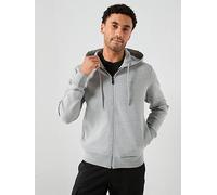BOSS Zip-up hoodie in stretch cotton with logo detail - Style Saggy, 50555495 Light Grey S