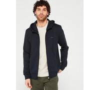 BOSS Saggy Logo Zip Through Hoodie, Dark Blue, Size S, Men Dark Blue